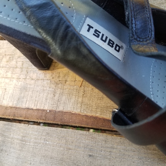 Size 10 High Heel Sandle Shoes Black Tsubo & White Clark's Artisan Collection - Picture 13 of 15